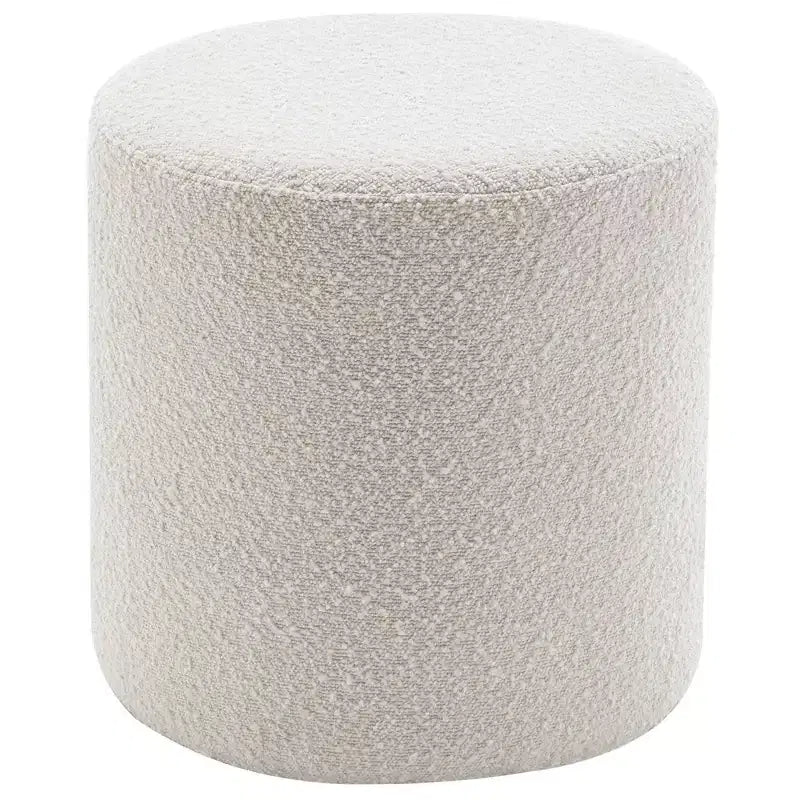 Pouf Contenitore Ottomano Kinwell 18", Bianco