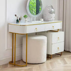 Pouf Contenitore Ottomano Kinwell 18", Bianco