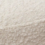 Pouf Contenitore Ottomano Kinwell 18", Bianco