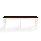 Shelby Dining Bench White - Crosley: Traditional Hardwood, Antique Finish, 2-Seater, Solid Rectangle, 300 lbs Capacity