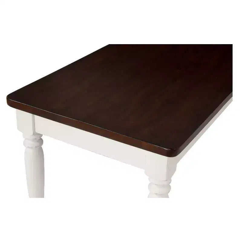 Shelby Dining Bench White - Crosley: Traditional Hardwood, Antique Finish, 2-Seater, Solid Rectangle, 300 lbs Capacity