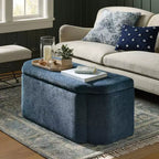 Vintage Inspired Ornate Storage Bench with Detailed Cutout Textured Velvet - Threshold™ designed with Studio McGee