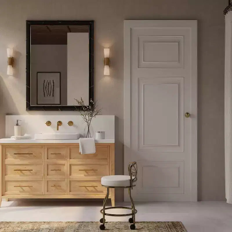 Carolina Living Diana X Back Vanity Bench with Casters Gold: Elegant Faux Leather, Metal Frame, Round Shape