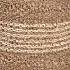 bali & pari Wickham Seagrass Ottoman Footstool Natural Brown