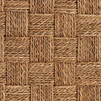 bali & pari Cipally Seagrass and Mahogany Wood Accent Bench Natural