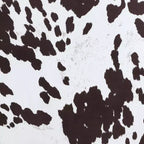 Breighton Home Regal Accents Storage Accent Ottoman Brown Cow Print