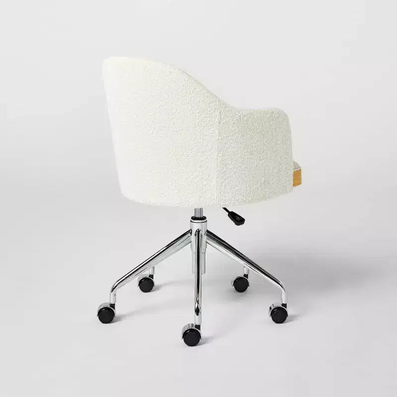 Upholstered Adjustable Height Office Chair Cream - Threshold™ designed with Studio McGee