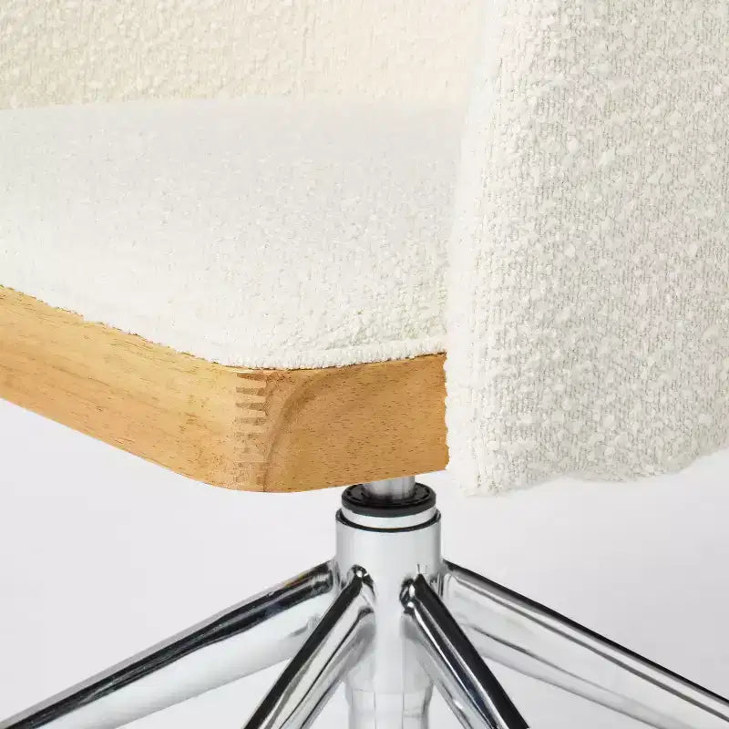Upholstered Adjustable Height Office Chair Cream - Threshold™ designed with Studio McGee