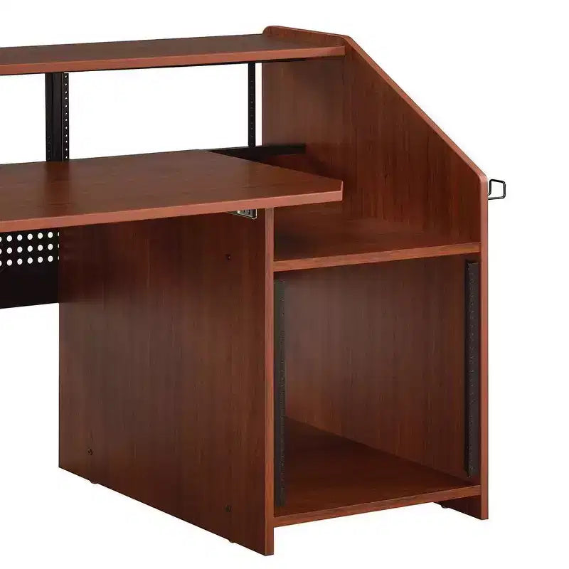 Annette Libreria Decorativa Naturale e Nera da 71" - Acme Furniture: Struttura in Metallo, Superficie in Legno Composito, Ripiano Portaoggetti Aperto