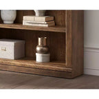Martin Furniture 94" Traditional Tall Bookcase Wall, Stratton Collection Brown: 5-Shelf Wood Shelving, No Assembly Required