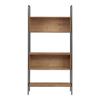 24/7 Shop At Home 66.75" Genifa Bookcase with 5 Shelves Distressed Oak