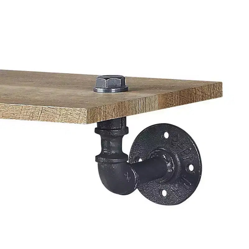 Acme Furniture 18" Brantley Decorative Bookshelf Oak Sandy Black Finish: Metal Frame, Open Back, No Tools Assembly