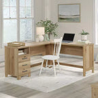 Scrivania a L Sauder Rosedale Ranch con cassetto portadocumenti, rovere Timber