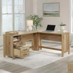 Scrivania a L Sauder Rosedale Ranch con cassetto portadocumenti, rovere Timber