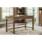 Scrivania tradizionale in legno Porter Marrone - Martin Furniture: Elegante home office, 54" di larghezza, cassetto multiuso