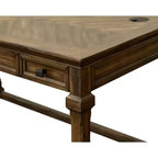 Scrivania tradizionale in legno Porter Marrone - Martin Furniture: Elegante home office, 54" di larghezza, cassetto multiuso
