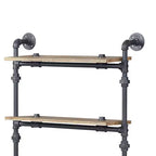 47" Brantley Decorative Bookshelf Oak and Sandy Black Finish - Acme Furniture