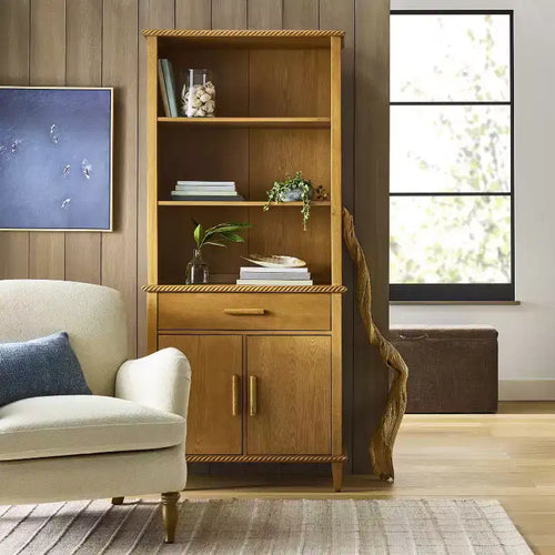72" Azorella Bookshelf Oak Brown - Threshold™ designed with Studio McGee