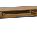Devlin Wide Mid-Century Desk Medium Saddle Brown - WyndenHall: Executive Office, 72" Width, Integrated File Cabinet