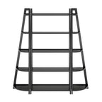 Winsome 3pc 58.03" Adam Shelving Set Black: Transitional Style, Wood Composite, 15 Shelves, Assembly Tools Provided