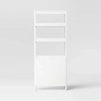 72" Bookcase Traditional With Three Open Shelves and Cabinet Classic White - Room Essentials™