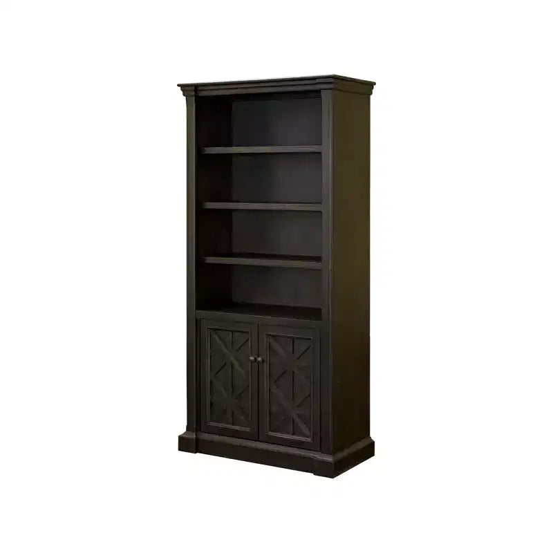 78" Kingston Traditional Bookcase with Mottled Antique Hardware - Martin Furniture