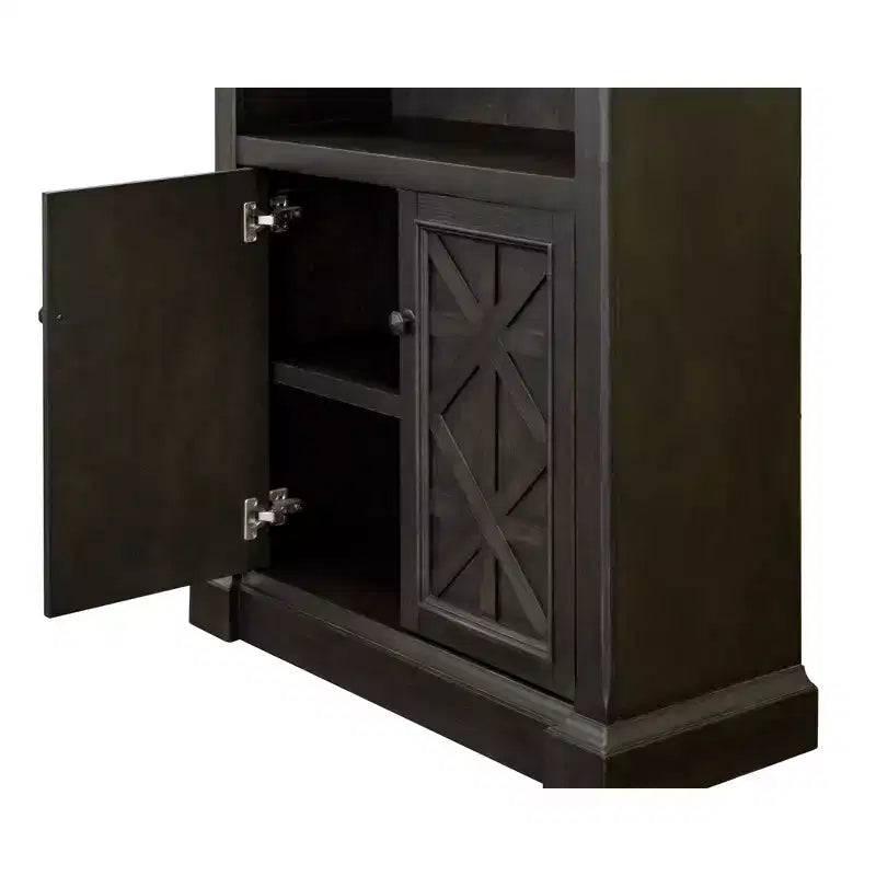 78" Kingston Traditional Bookcase with Mottled Antique Hardware - Martin Furniture