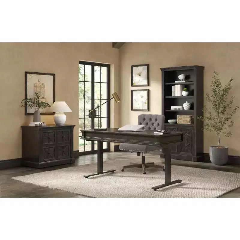 78" Kingston Traditional Bookcase with Mottled Antique Hardware - Martin Furniture