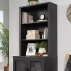 Sauder Tiffin Line Library Hutch Top Raven Oak
