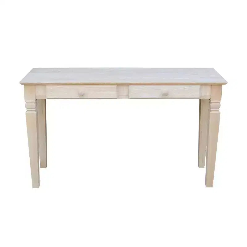 Java Console Table with 2 Drawers Unfinished - International Concepts