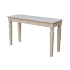 Java Console Table with 2 Drawers Unfinished - International Concepts