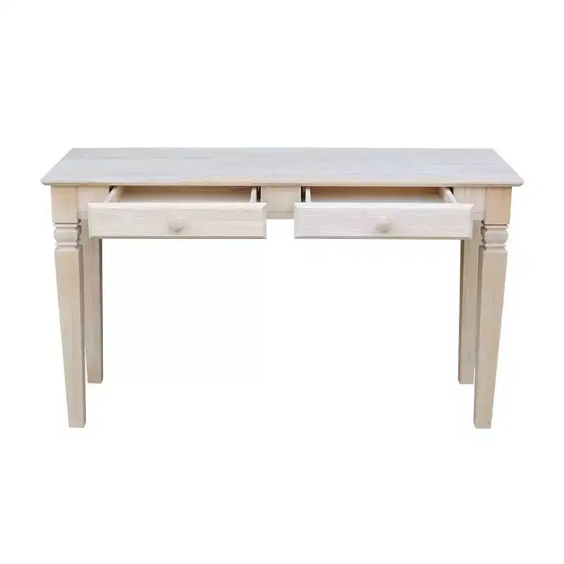 Java Console Table with 2 Drawers Unfinished - International Concepts