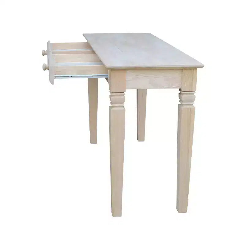 Java Console Table with 2 Drawers Unfinished - International Concepts