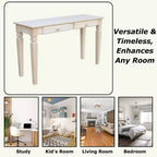 Java Console Table with 2 Drawers Unfinished - International Concepts