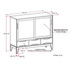 Mobiletto contenitore WyndenHall Pearson Medium Marrone Teak