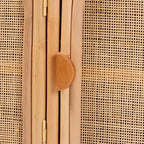bali & pari Evania Natural Rattan 3 Door Storage Cabinet Natural