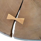 East at Main 22" Liberte Round Side Table: Reclaimed Teak, No Assembly, Rustic Tripod Base