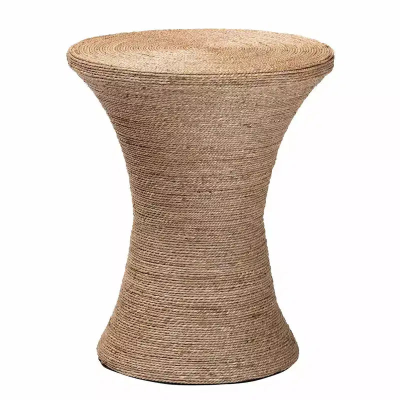 bali & pari Cady Seagrass Side Table Natural Brown