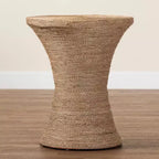 bali & pari Cady Seagrass Side Table Natural Brown