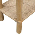 Nathan James Set of 2 Beacon Seagrass Console Tables Light Brown