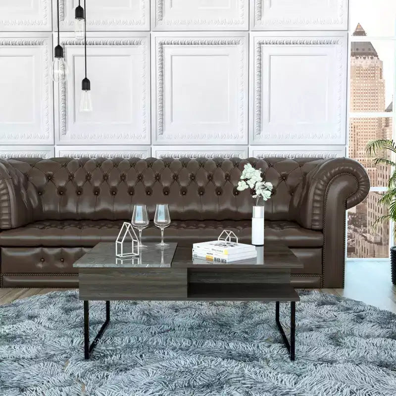 Venice Coffee Table Espresso - Boahaus