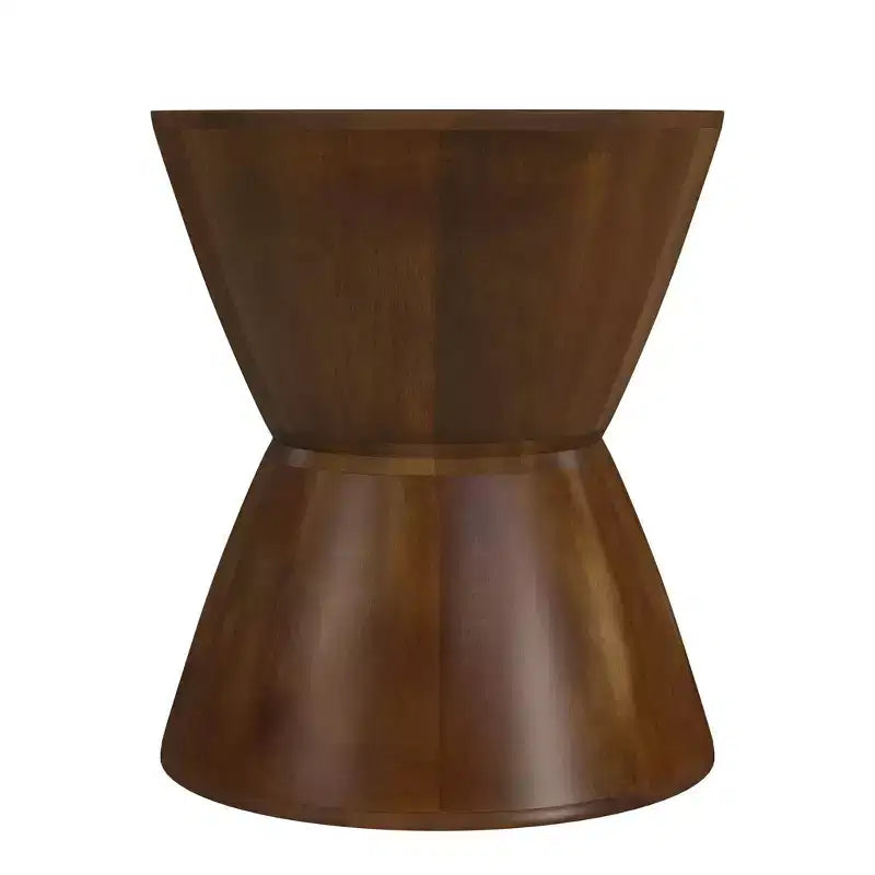 HomePop Mango Wood Side Table Walnut