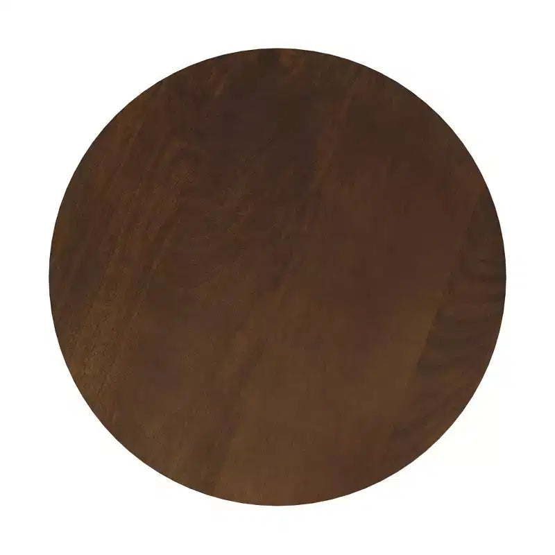 HomePop Mango Wood Side Table Walnut