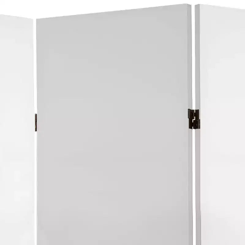 6 ft. Tall DIY Canvas Room Divider - Oriental Furniture: Hardwood Frame, 8 Panel Wall Partition, No Assembly Required