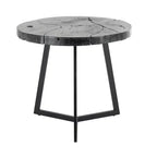 Olivia & May Teak Wood Accent Table: No Assembly, Indoor Use, Round Shape, 21.5" Height