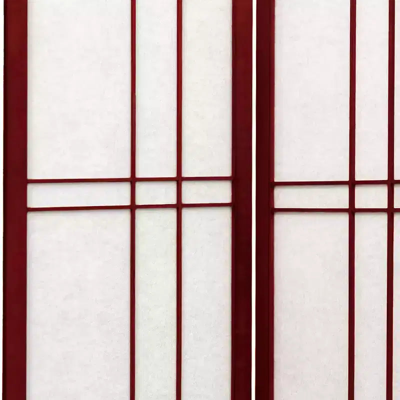 6 ft. Tall Eudes Shoji Screen - Rosewood (3 Panels)
