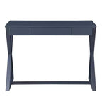 42" Nalo Console Table Black Finish - Acme Furniture: Charcoal Poplar Wood, Storage Drawer