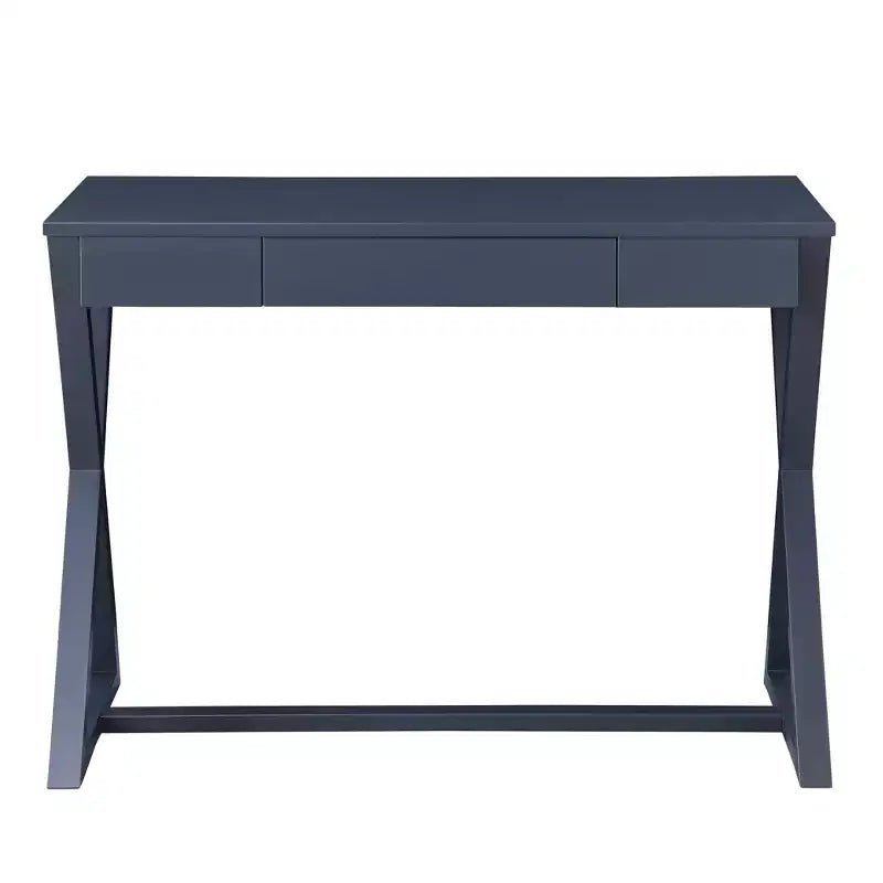 42" Nalo Console Table Black Finish - Acme Furniture: Charcoal Poplar Wood, Storage Drawer