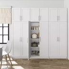 Prepac 6pc Elite Storage Cabinet Set with Panel Doors White