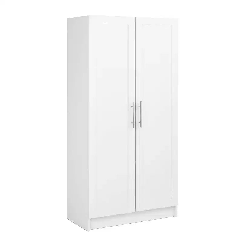 Prepac 6pc Elite Storage Cabinet Set with Panel Doors White